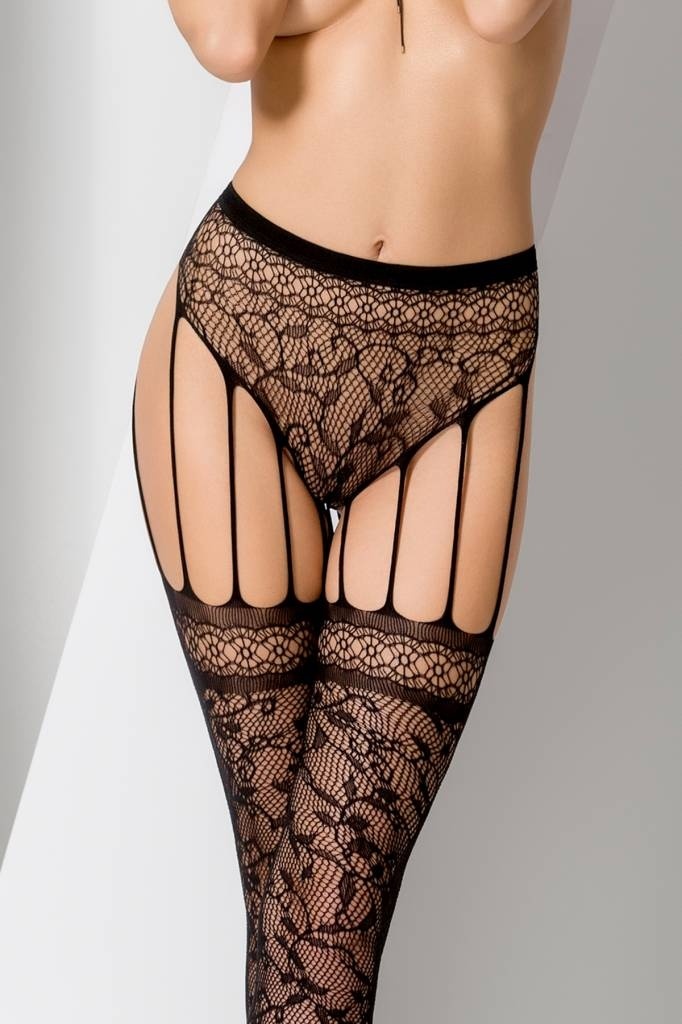 * PASSION Passion zwarte strip panty S003 afbeelding