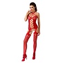 Super vrouwelijke rode bodystocking