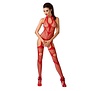 Super vrouwelijke rode bodystocking