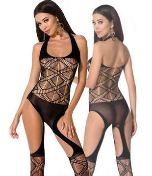Zwarte bodystocking Kaly
