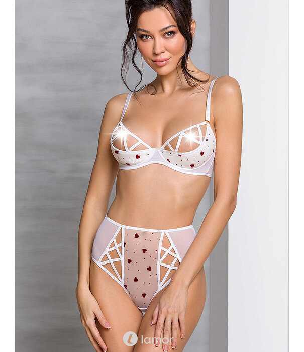 * PASSION 2-delige witte lingerie set  Lovelia set van Passion