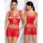 Rood mesh jurkje Nova van Passion