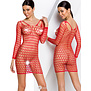 Rood mesh jurkje PA-BS093 van Passion