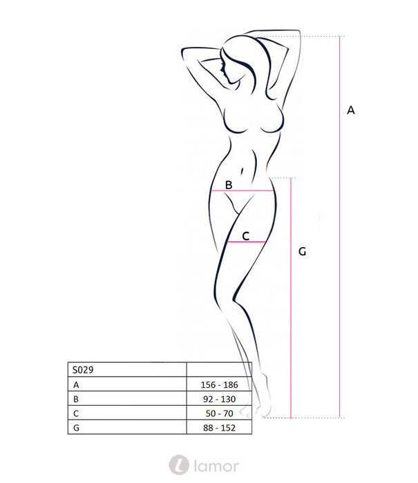 * PASSION Passion zwarte strip panty, PA-S029