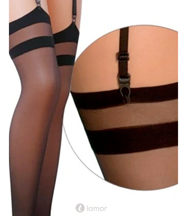 * PASSION Zwarte passion kousen ST002