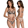 2-delige beige-zwart lingerie set Lorina van Passion