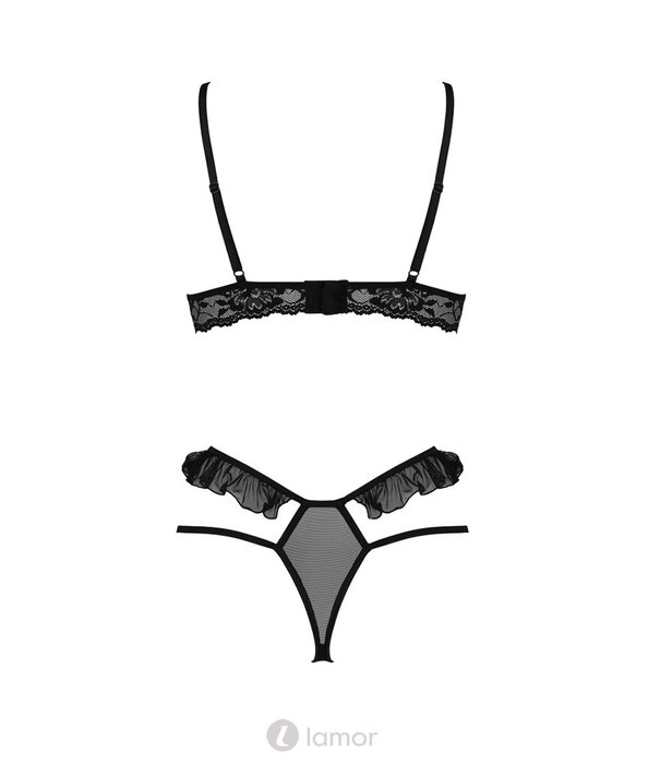 * PASSION 2-delige zwarte lingerie set Dolly van Passion