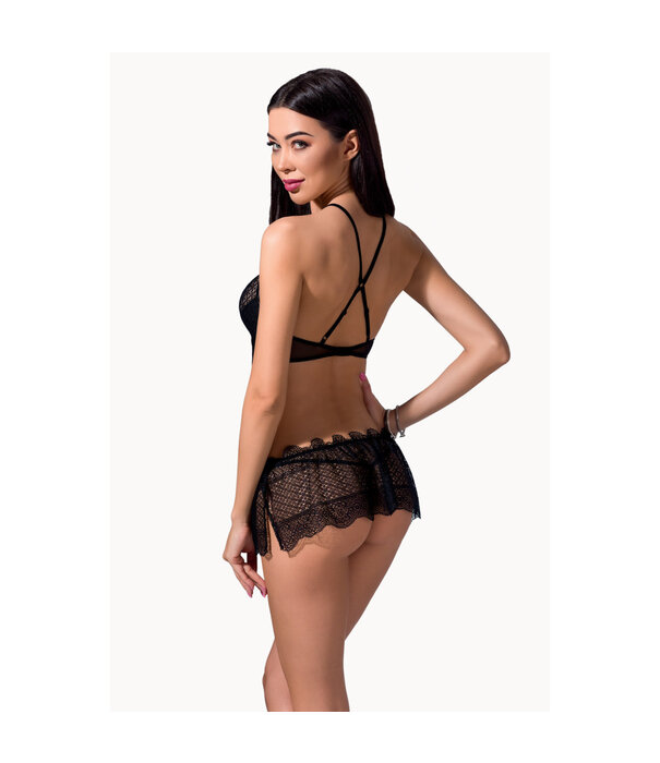 * PASSION Chemise Yona in tule met kant van het merk Passion