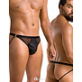 Sexy heren Jockstrap van lederlook en grof mesh materiaal van Passion Menswear