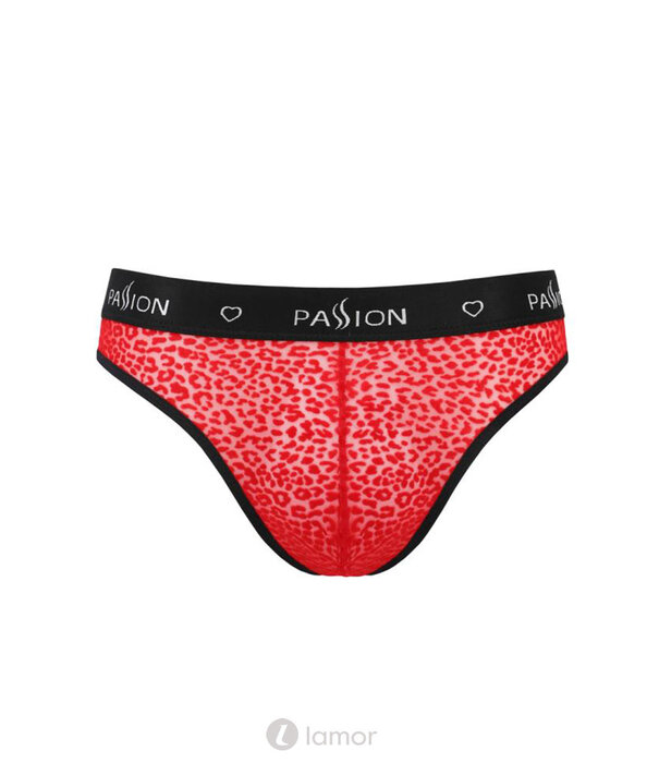 * PASSION MENSWEAR Sexy heren slip van Mesh materiaal met fluwelen print van Passion Menswear