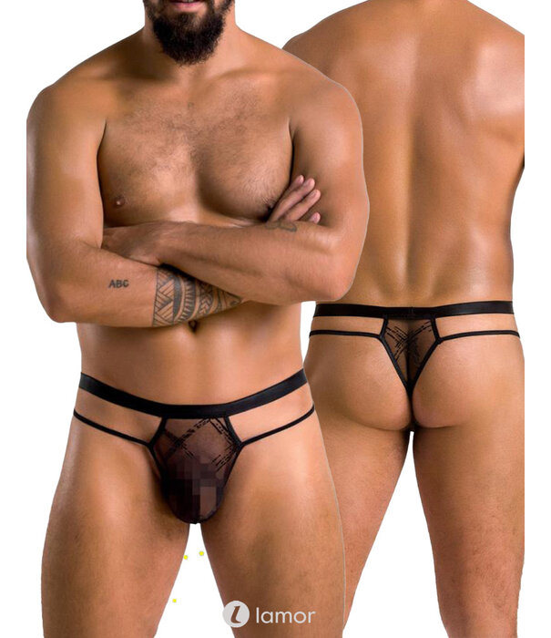 * PASSION MENSWEAR Sexy heren string van mesh materiaal  van Passion Menswear