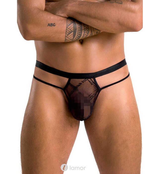 * PASSION MENSWEAR Sexy heren string van mesh materiaal  van Passion Menswear