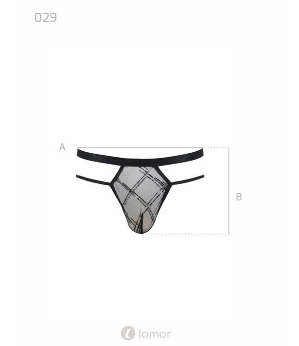 * PASSION MENSWEAR Sexy heren string van mesh materiaal  van Passion Menswear