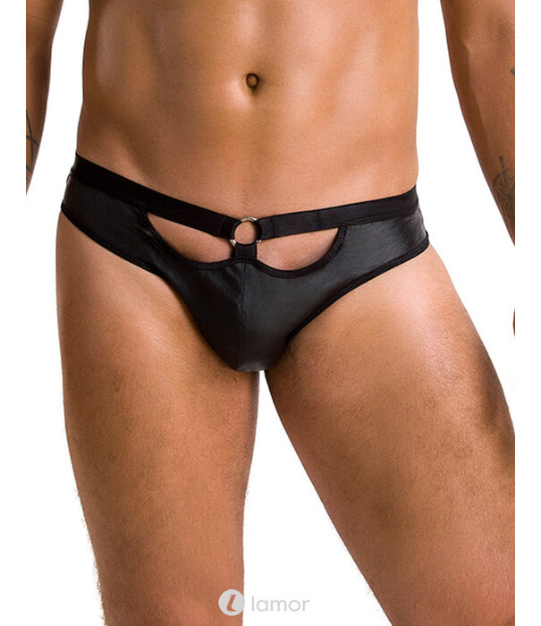 * PASSION MENSWEAR Sexy heren Jockstrap van lederlook en elastische banden van Passion Menswear