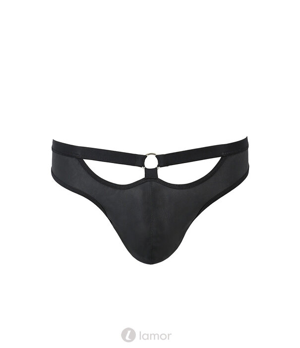 * PASSION MENSWEAR Sexy heren Jockstrap van lederlook en elastische banden van Passion Menswear