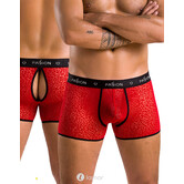 Sexy heren boxer van Mesh materiaal met print van Passion Menswear