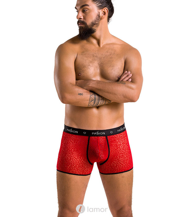 * PASSION MENSWEAR Sexy heren boxer van Mesh materiaal met print van Passion Menswear