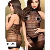 Spannend zwart netjurkje Epic Night van Penthouse