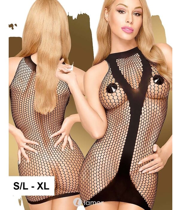 * PENTHOUSE Spannend zwart netjurkje  Ride or die van Penthouse