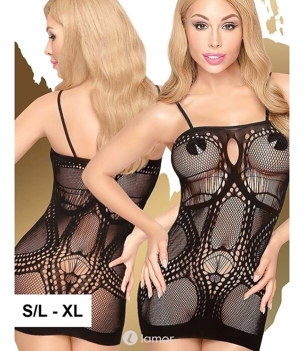 * PENTHOUSE Spannend zwart netjurkje  Above & Beyond van Penthouse