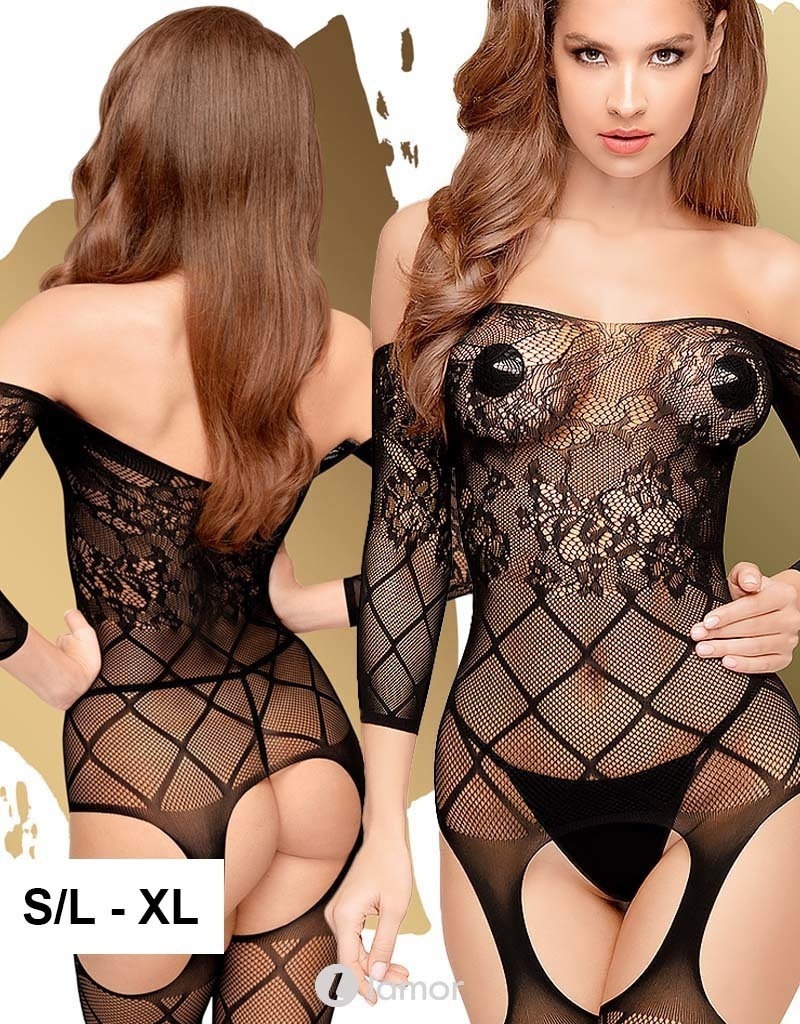 * PENTHOUSE Zwarte bodystocking Top-Notch afbeelding