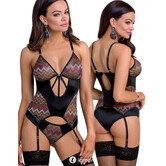 Sensuele Jarretelkorset Lagerta & string