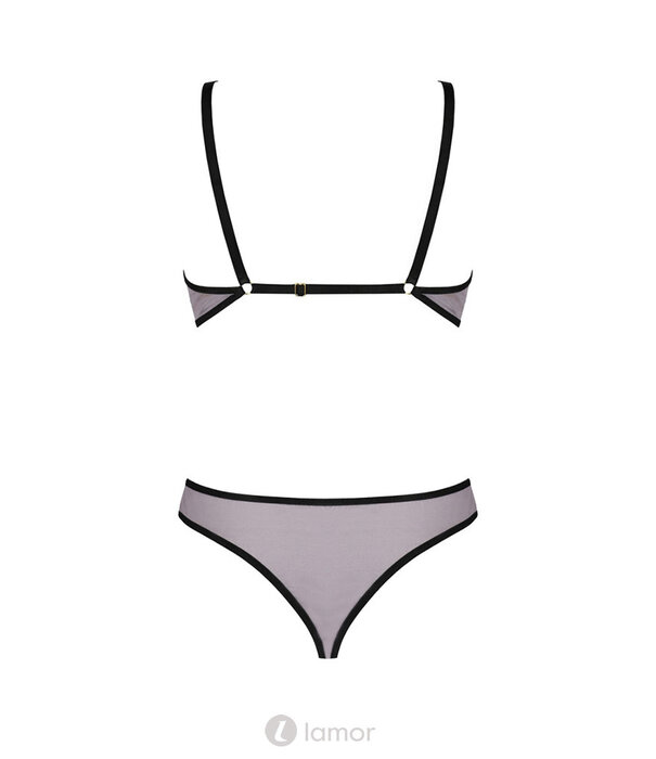 * CASMIR  Megumi 2-delige set  in zwart en violet van Casmir