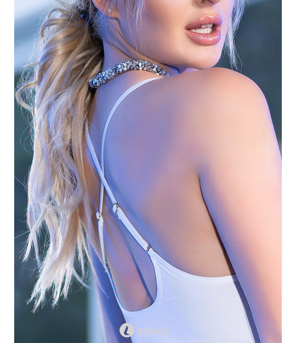 * CHILIROSE Wit mini jurkje CR4380-W van Chilirose