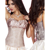 Prachtig brokaat Korset met zijrits van het merk Chilirose