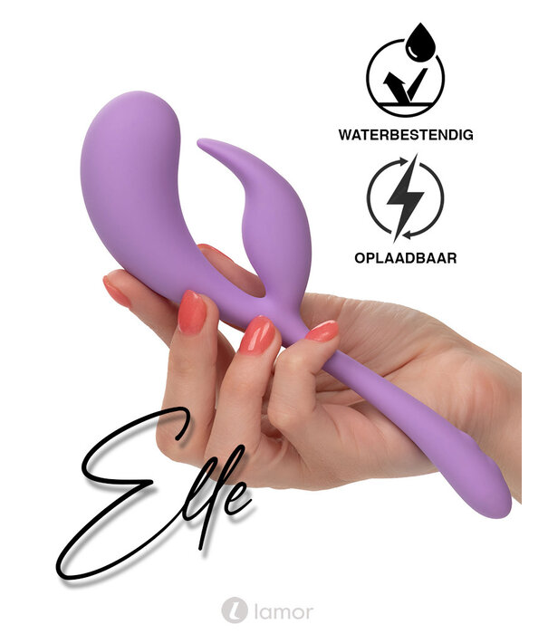 * CALEXOTICS Rabbit Vibrator Elle - Dual Flicker by CalExotics