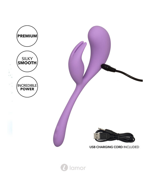 * CALEXOTICS Rabbit Vibrator Elle - Dual Flicker by CalExotics