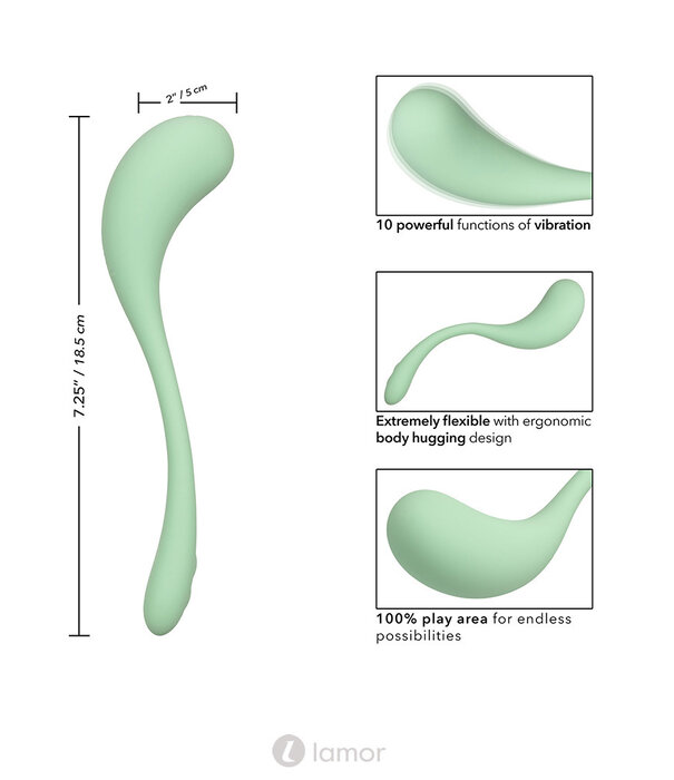 * CALEXOTICS Vibrator Elle - Liquid Silicone Wand by CalExotics