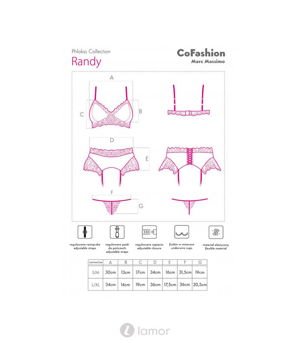 * COFASHION Verleidelijke 3 delige lingerie set, Randy van CoFashion
