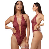 Bordeaux rode open kruis Body, Basic Instinct van Kim x Christine