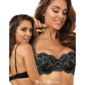 Sexy blauwe Push-up Beha Gaby