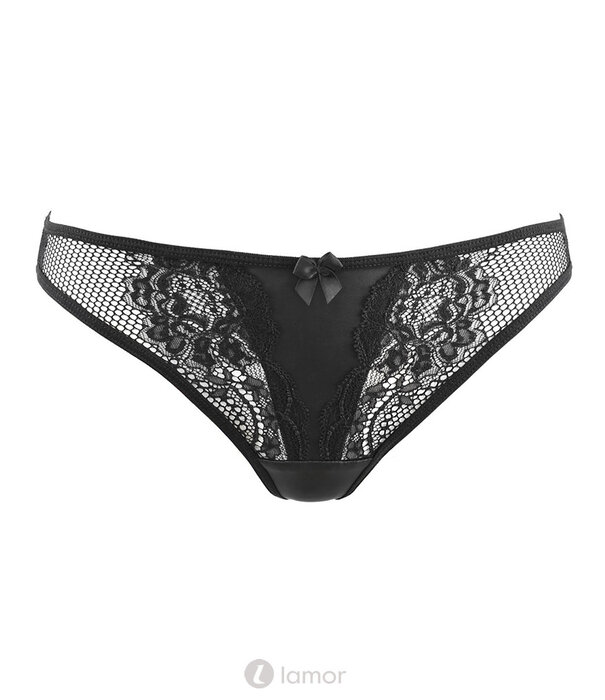 * AXAMI Verleidelijke string van lederlook en kant  Amber, AX10708