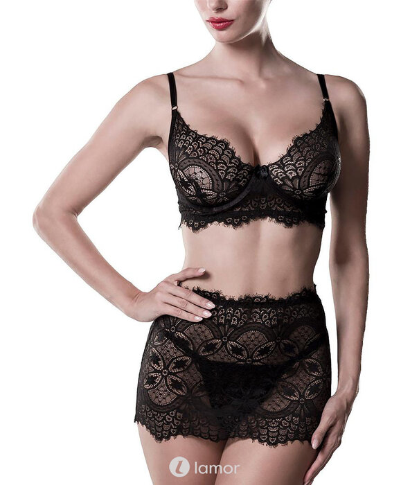 * GREY VELVET 3-delige erotische lingerie set van Grey Velvet