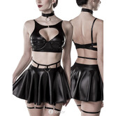 4-deligeset in Wetlook Style van Grey Velvet