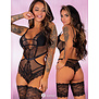 Sezy zwarte body Hawainvan Livco Corsetti