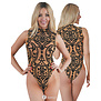 Elegante body in bijzonder design van huidkleurig tule ,van Livco Corsetti