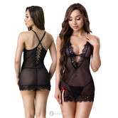 Charmate zwarte chemise Antonella  van Livco Corsetti