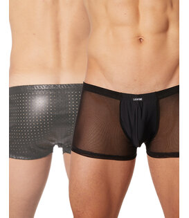 Heren boxer met transparante delen  (S )