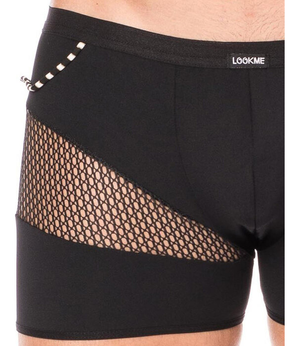 * LOOK ME  Heren boxer met een mesh deel en elastische zwarte stof van  het merk Look Me