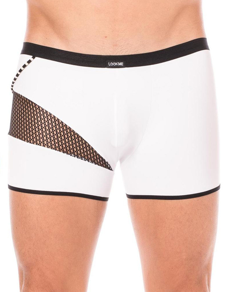 * LOOK ME Heren boxer met mesh deel afbeelding