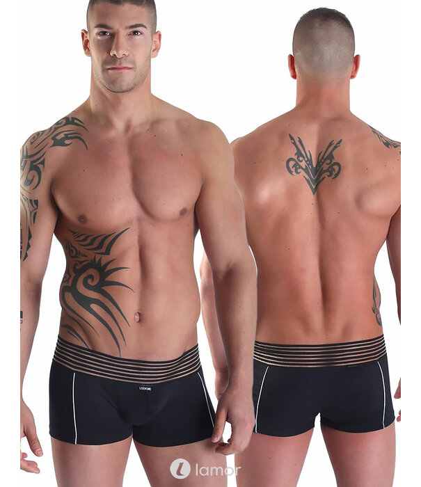 * LOOK ME  Heren boxer met witte bies  van  het merk Look Me