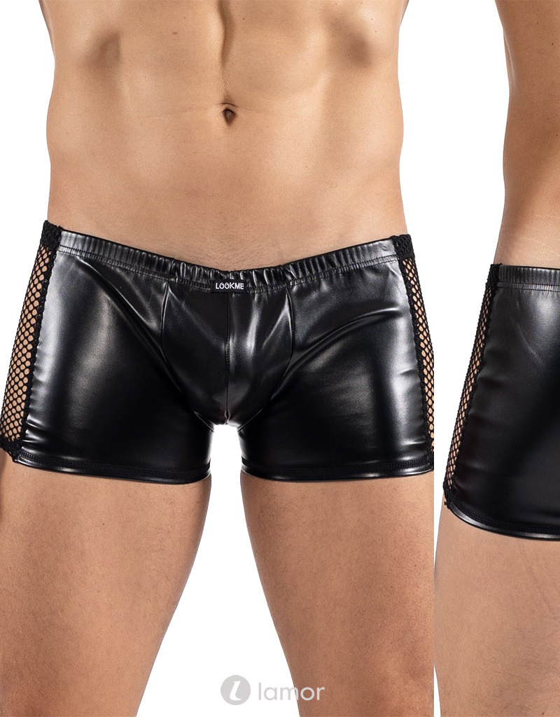 * LOOK ME Lederlook heren short, LM2401-67 afbeelding
