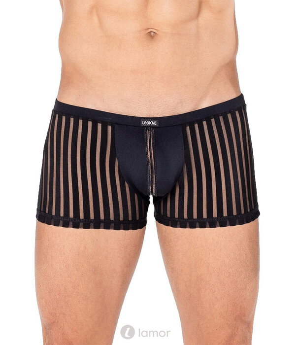 * LOOK ME Boxershort gemaakt van een mix van ondoorzichtige stof en fijn mesh-materiaal van het merk Look Me