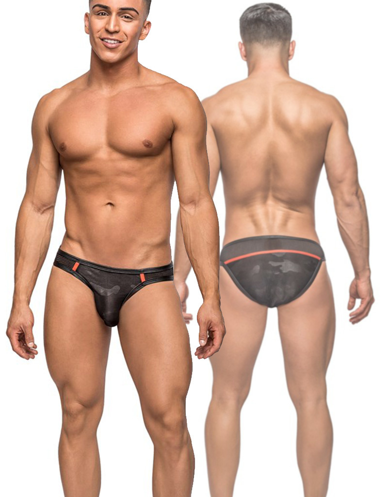 Zwarte heren slip Camo net afbeelding