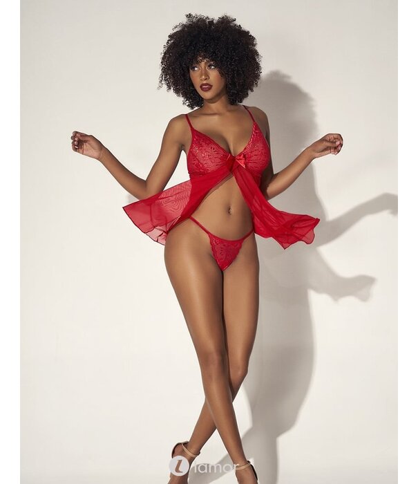 Mapalé Verleidelijke rode babydoll van het merk Mapale