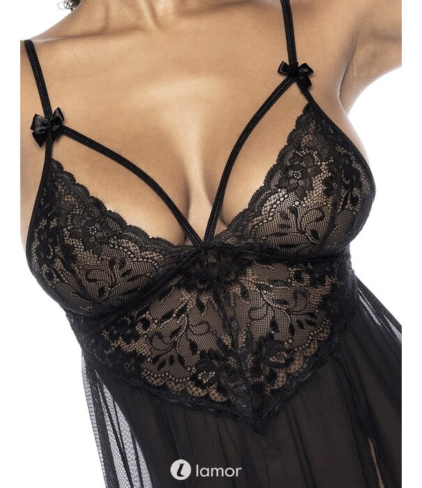 Mapalé Verleidelijke zwarte babydoll van het merk Mapale